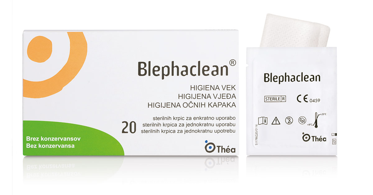Blephaclean krpice -pomoč kod čmička na oku